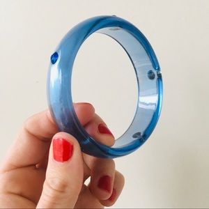 Feeling Friendly! Spring is in the Air! This lucite blue beauty bracelet.